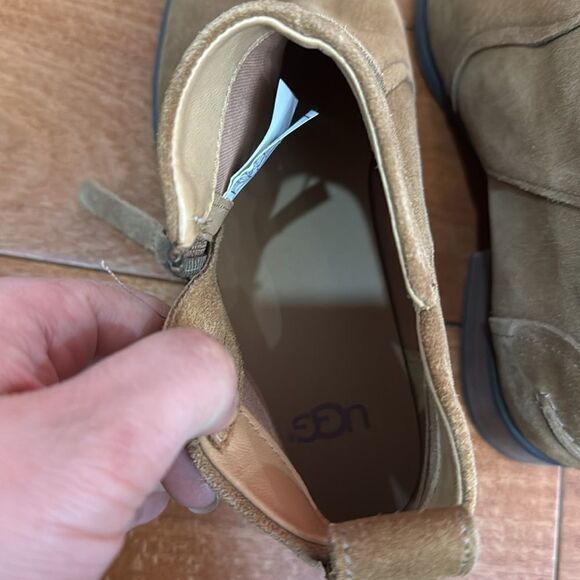 UGG Women’s Aureo Waterproof Zip Ankle-High Boots Booties Tan Brown Suede US 8 - Picture 8 of 11